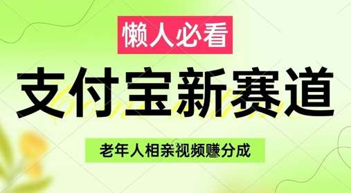 支付宝新赛道，利用老年人相亲视频，挣分成收益，轻松月入过W，操作简单网创项目_汇创网_中创网_福缘网_冒泡网_资源整合平台网创吧